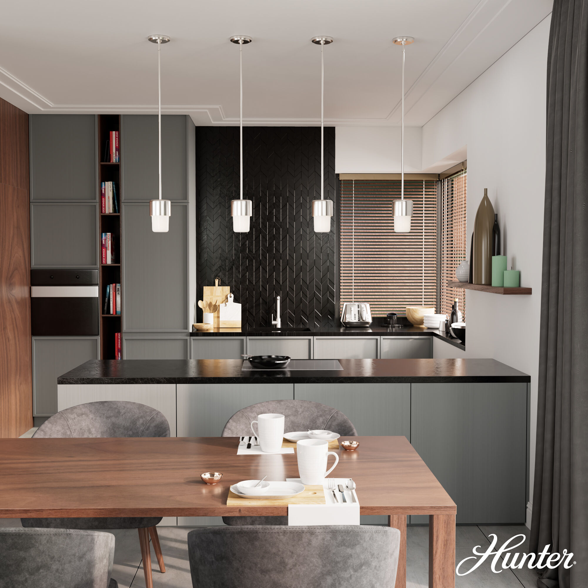 Station 1 Light 5 inch Brushed Nickel Mini Pendant Ceiling Light, Mini