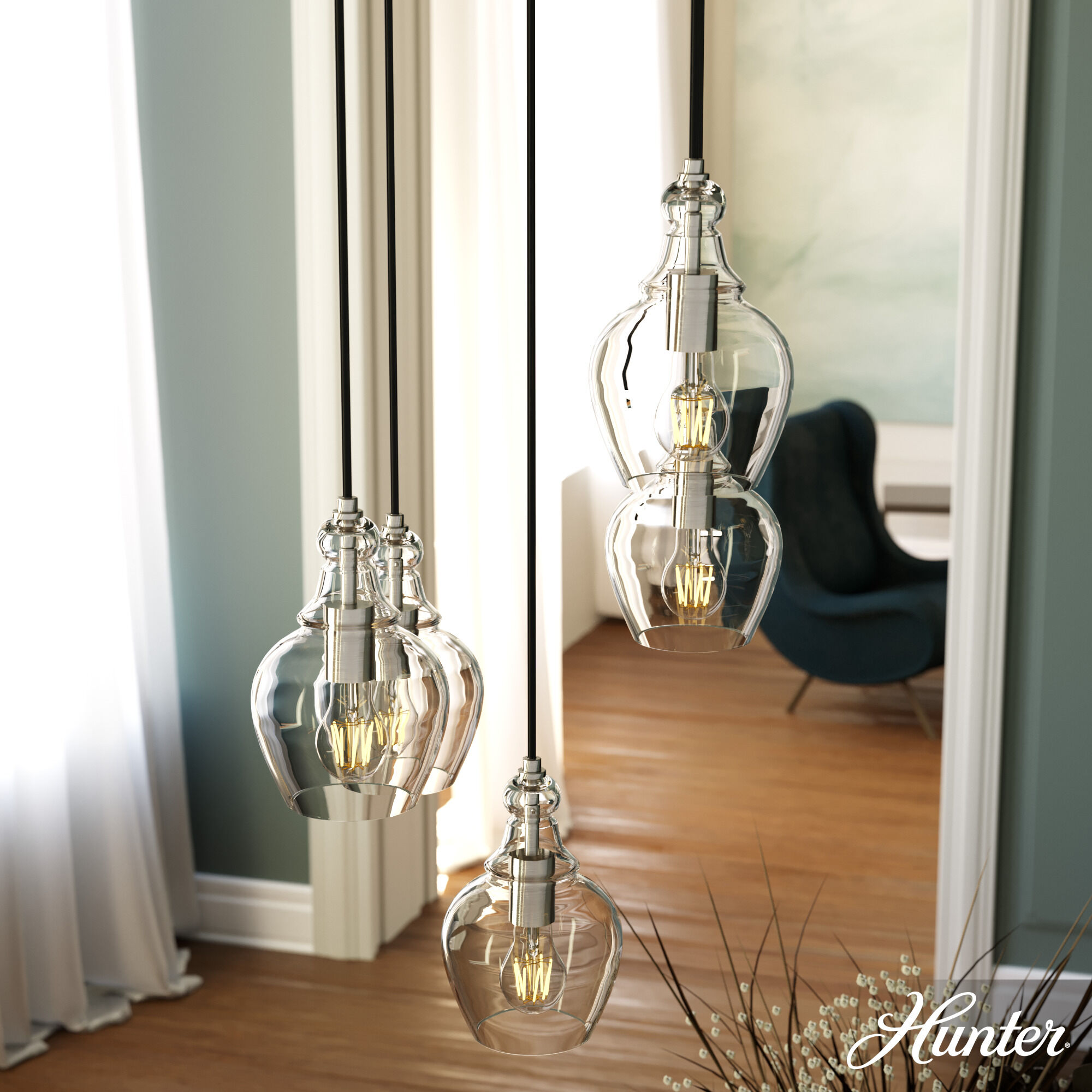 Maple Park 20 inch Round Cluster Pendant Ceiling Light