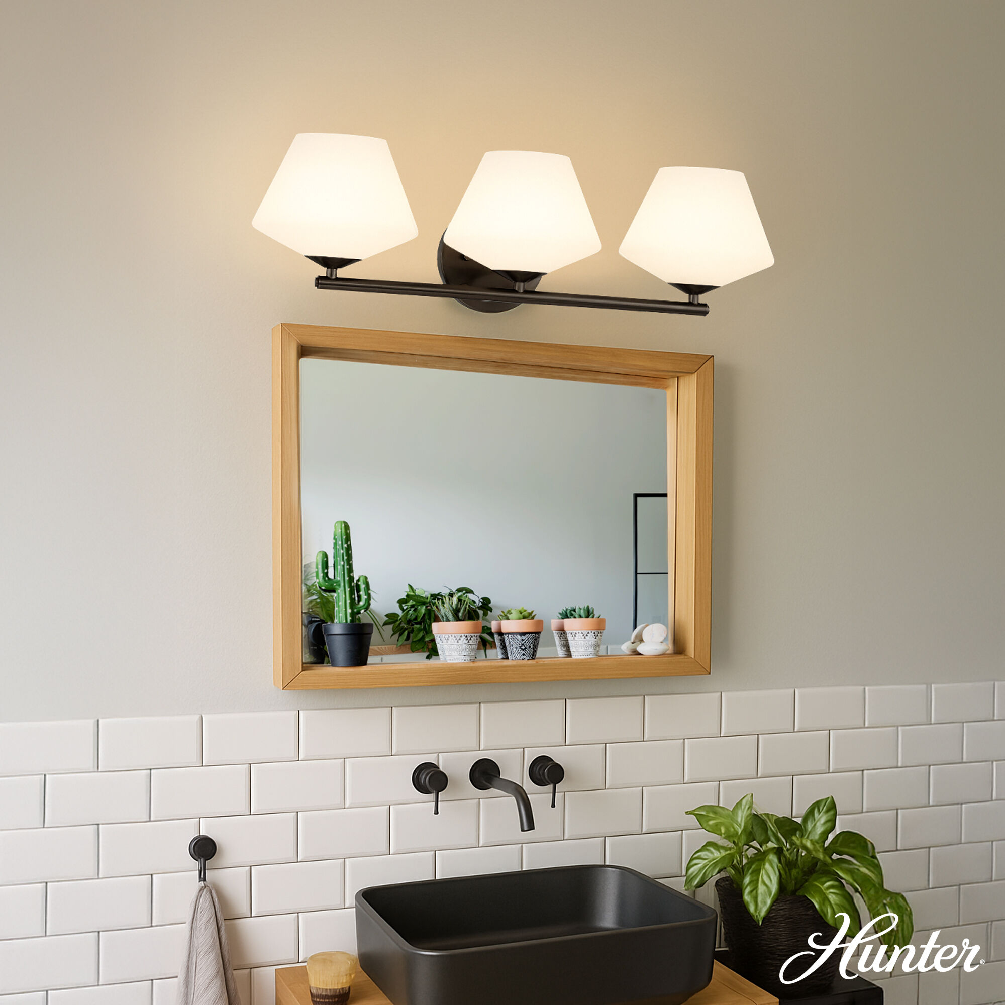 Celestial Valley 3 Light 24.25 inch Matte Black Bath Vanity Wall Light, Medium
