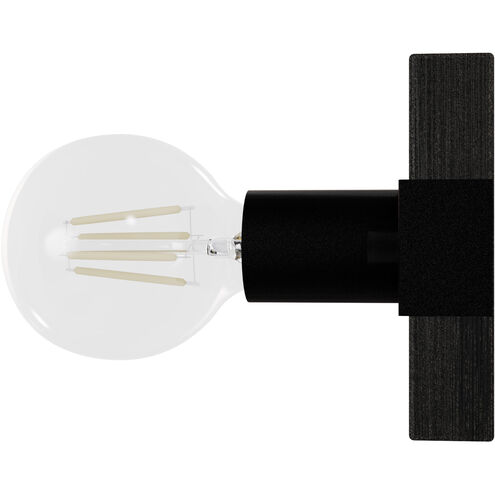 Donelson 1 Light 5 inch Natural Black Iron and Dark Ash Wall Sconce Wall Light, Small