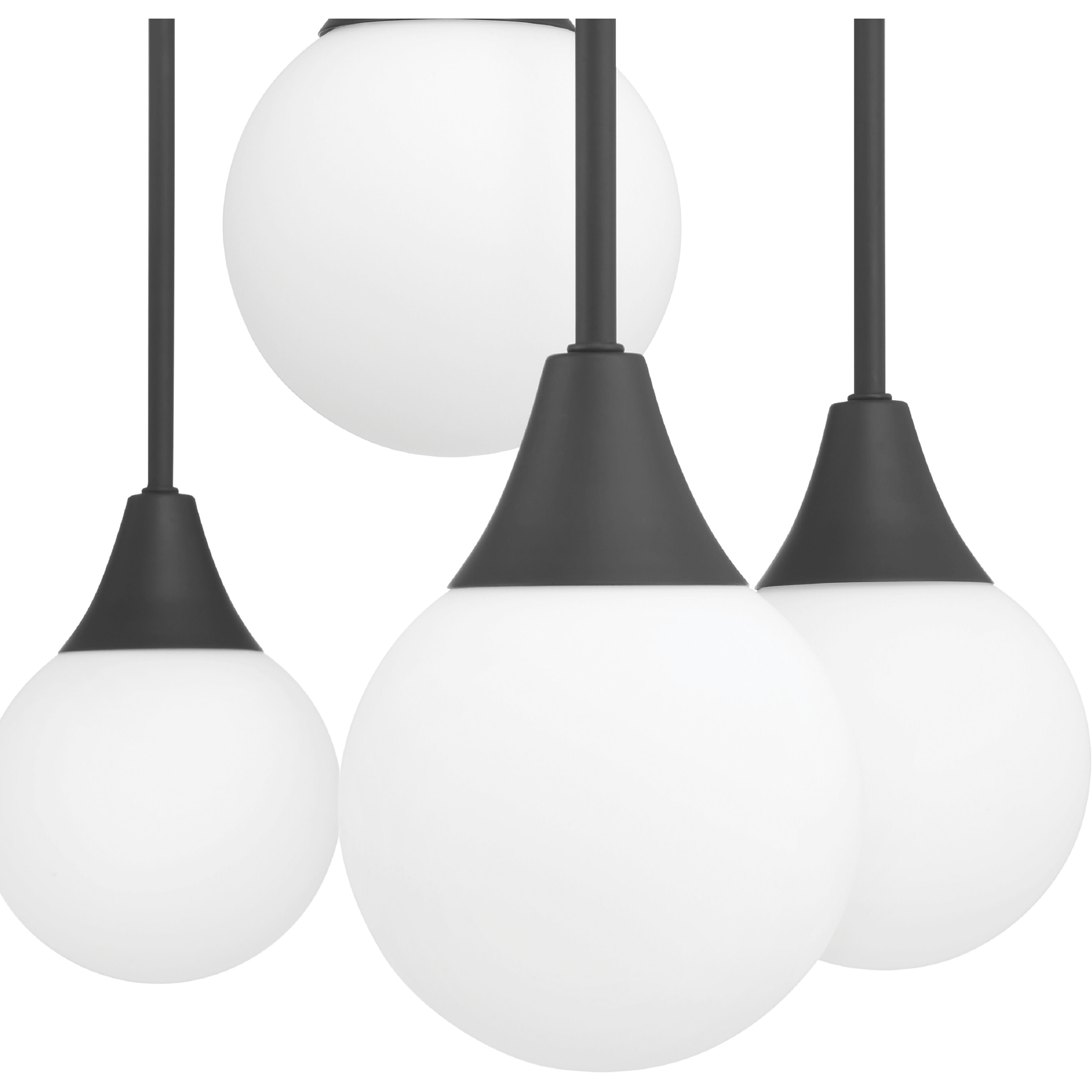 Valadon 9 Light 30 inch Matte Black Chandelier Ceiling Light, Large