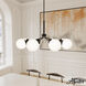 Hepburn 8 Light 40 inch Matte Black Chandelier Ceiling Light, Extra Large