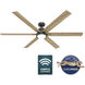 Gravity 72 inch Noble Bronze with Golden Maple Blades Ceiling Fan