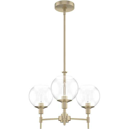 Xidane 3 Light 19 inch Alturas Gold Chandelier Ceiling Light