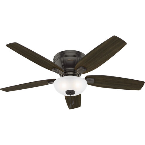 Kenbridge 52 inch Noble Bronze with Dark Walnut/Barnwood Blades Ceiling Fan, Low Profile