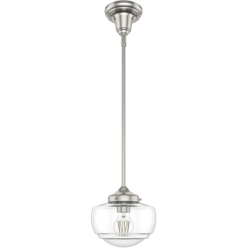 Saddle Creek 1 Light 7.5 inch Brushed Nickel Mini Pendant Ceiling Light