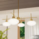 Getty 4 Light 34 inch Luxe Gold Chandelier Ceiling Light, Large