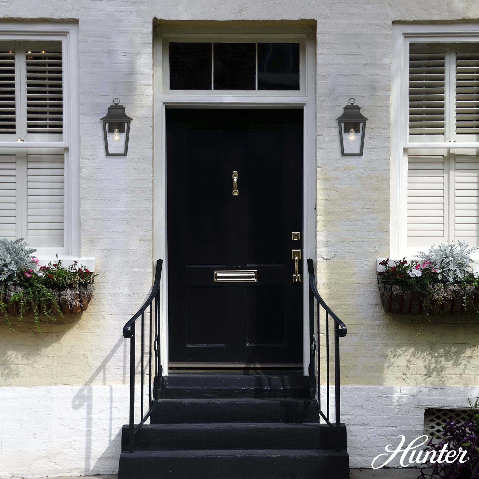 Spring Cove 1 Light 15 inch Matte Black Outdoor Wall Lantern, Medium