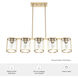 Astwood 5 Light 39 inch Alturas Gold Linear Chandelier Ceiling Light, Large