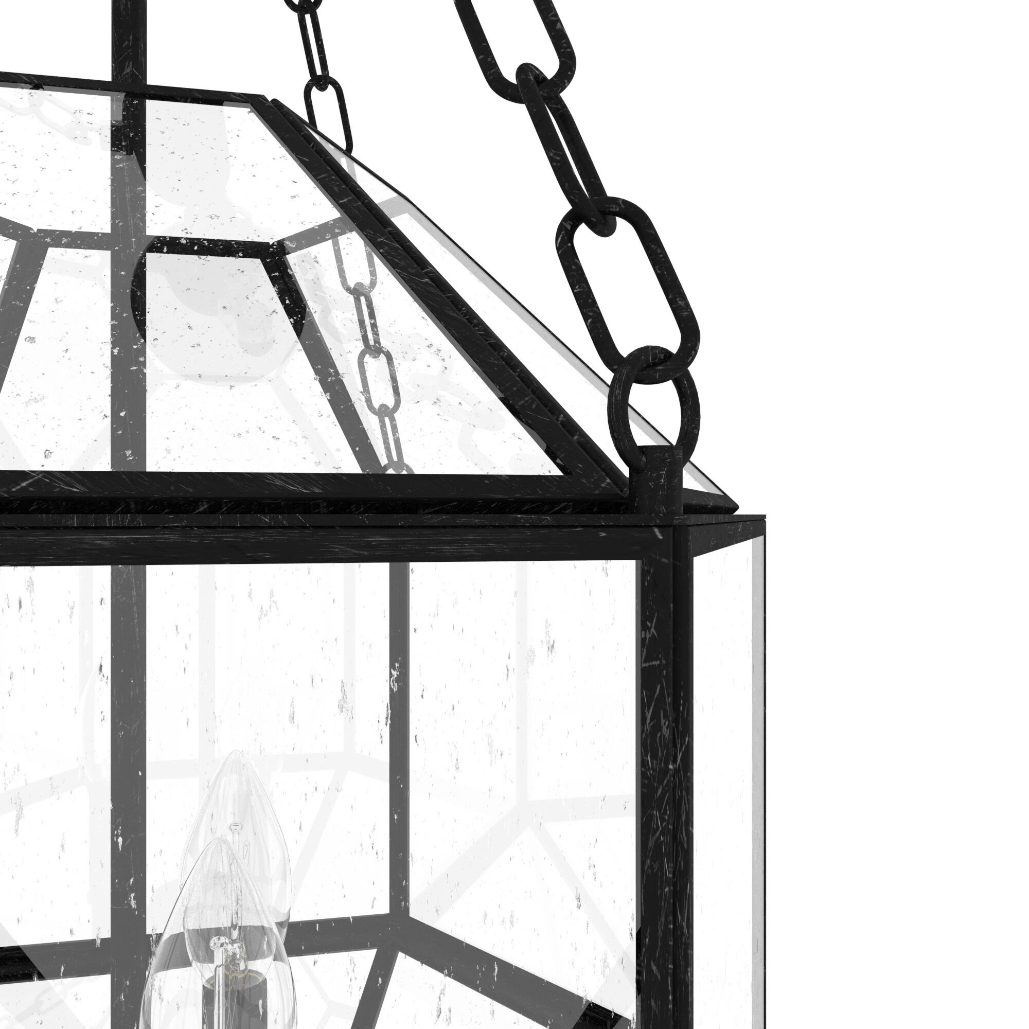 Indria 3 Light 13.25 inch Rustic Iron Pendant Ceiling Light