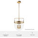 Karloff 3 Light 11.75 inch Alturas Gold Pendant Ceiling Light