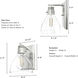 Van Nuys 1 Light 6 inch Brushed Nickel Wall Sconce Wall Light
