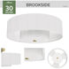 Brookside 30 inch Luxe Gold with Fresh White Blades Ceiling Fan