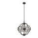 Stone Creek 6 Light 19 inch Noble Bronze and White Washed Oak Pendant Ceiling Light