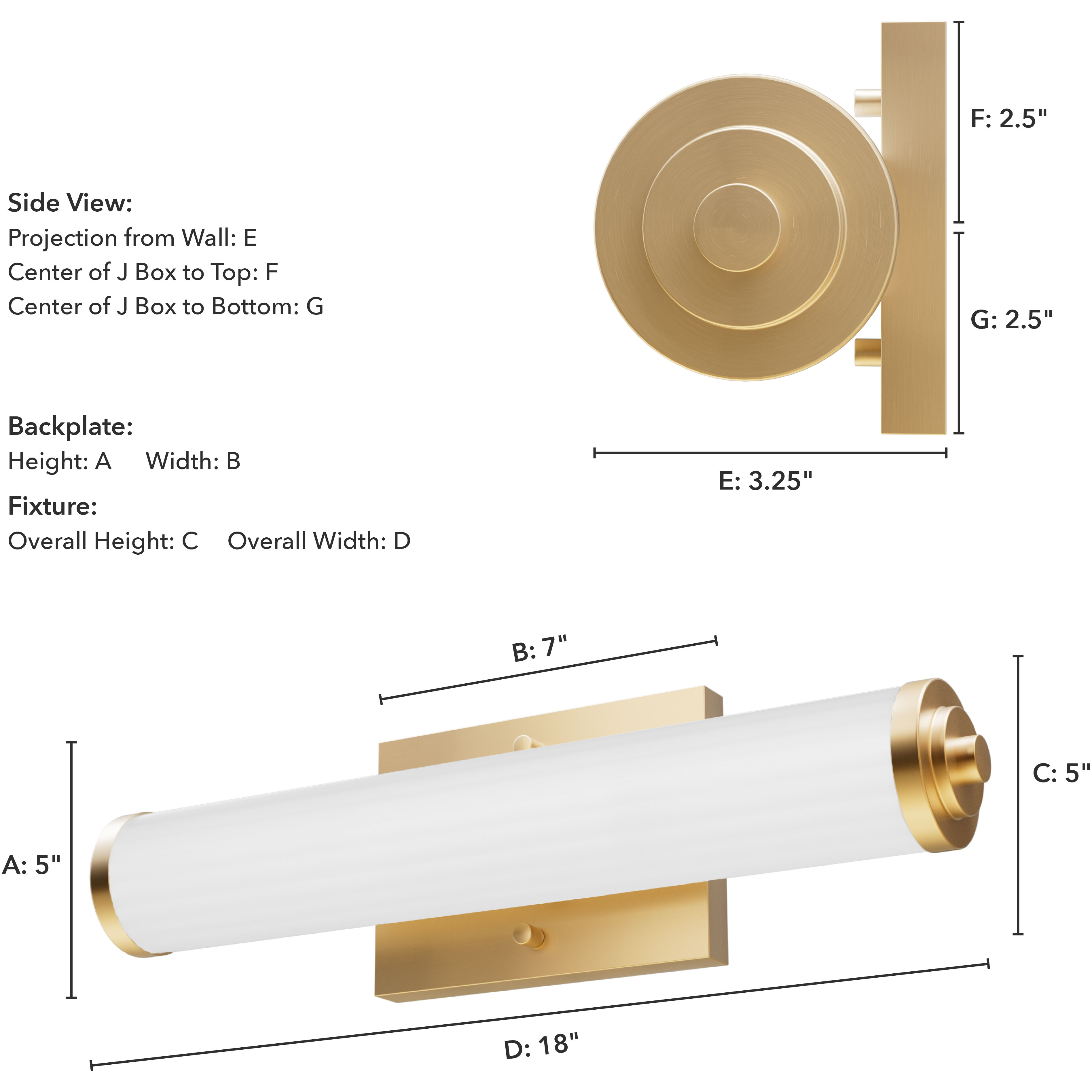 Holly Grove 2 Light 18 inch Alturas Gold Vanity Light Wall Light, Small