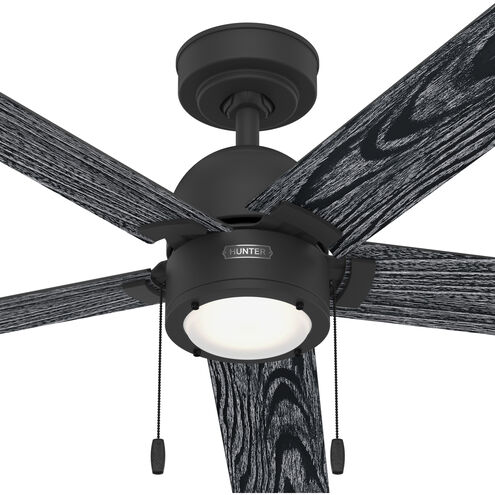 Erling 52 inch Matte Black with Salted Black/Matte Black Blades Ceiling Fan