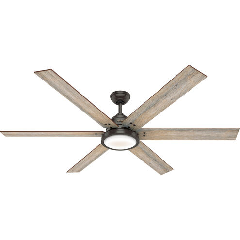 Warrant 70 inch Noble Bronze with Barnwood/Drifted Oak Blades Ceiling Fan