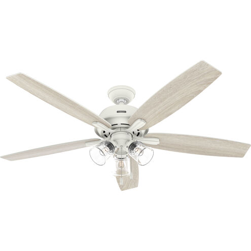 Dondra 60 inch Matte White with Light Oak/Fresh White Blades Ceiling Fan