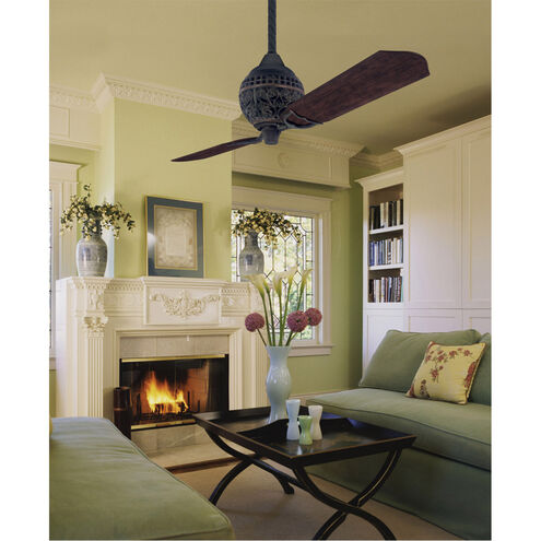 1886 Limited Edition 60 inch Midas Black with Distressed Dark Cherry Basswood Blades Ceiling Fan