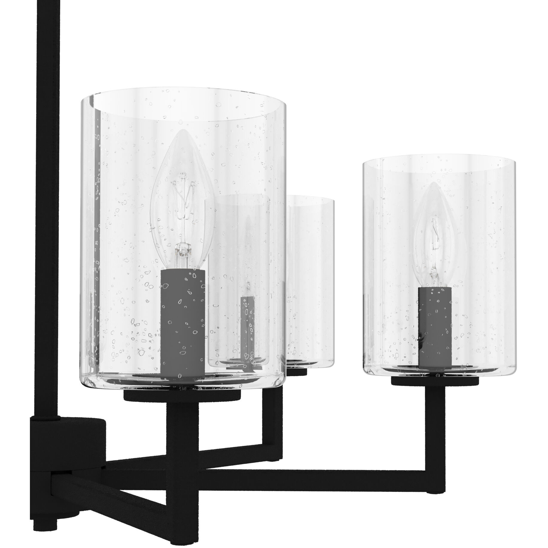 Kerrison 6 Light 24.5 inch Natural Black Iron Chandelier Ceiling Light