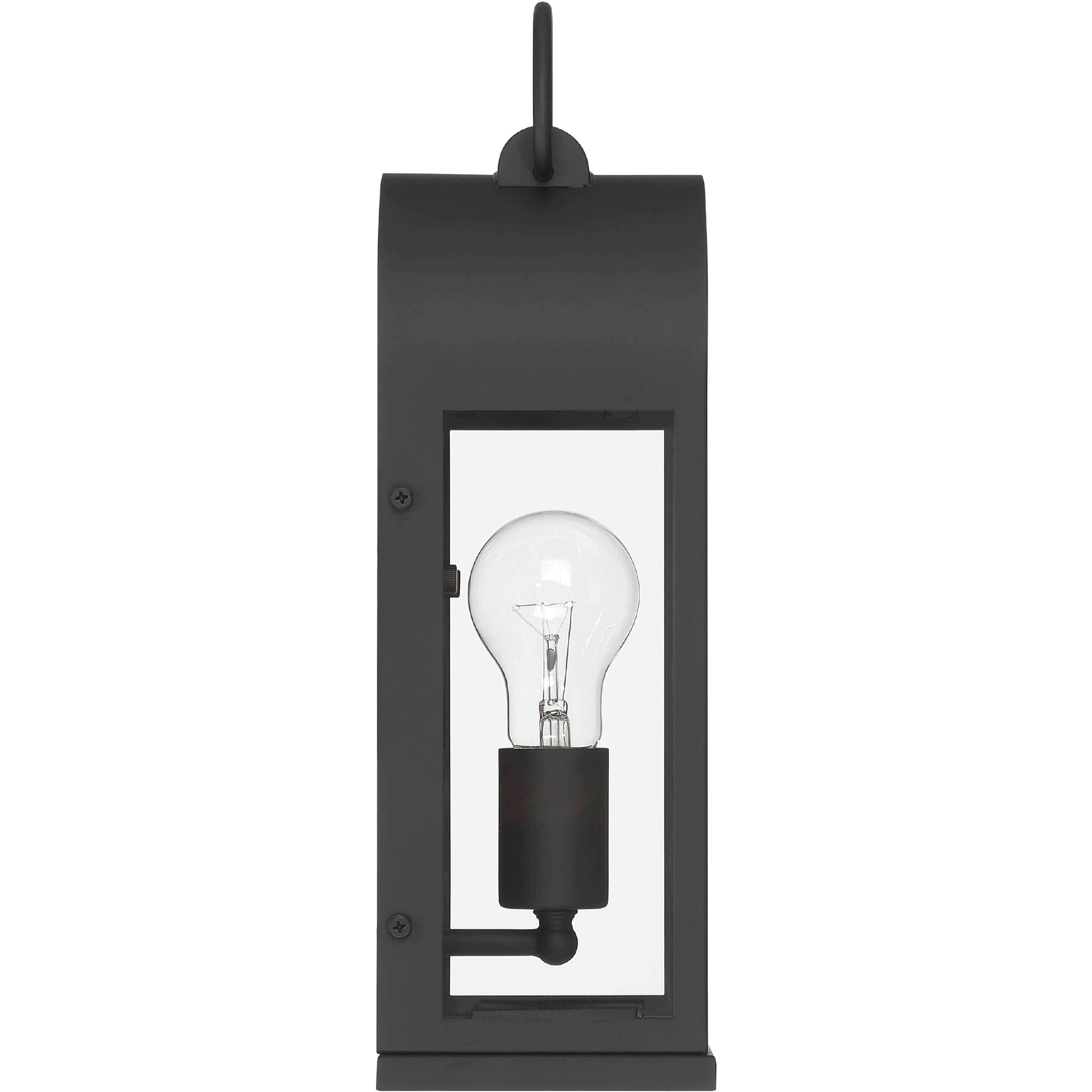 Kendra Bell 1 Light 15 inch Matte Black Outdoor Wall Light, Medium