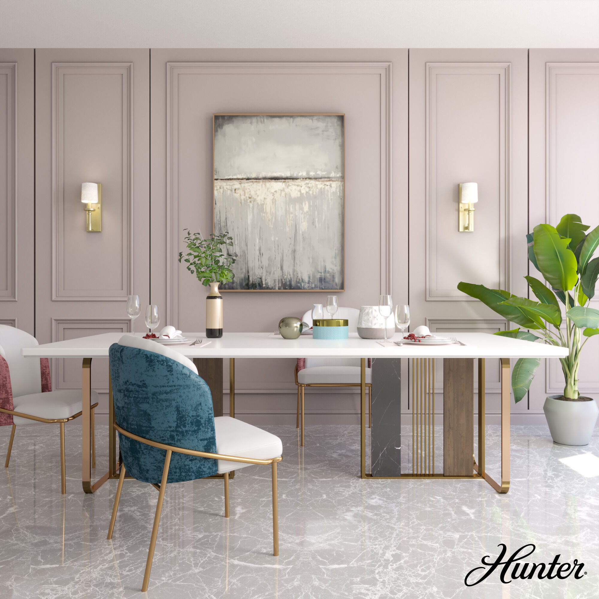 Briargrove 1 Light Painted Modern Brass Wall Sconce Wall Light