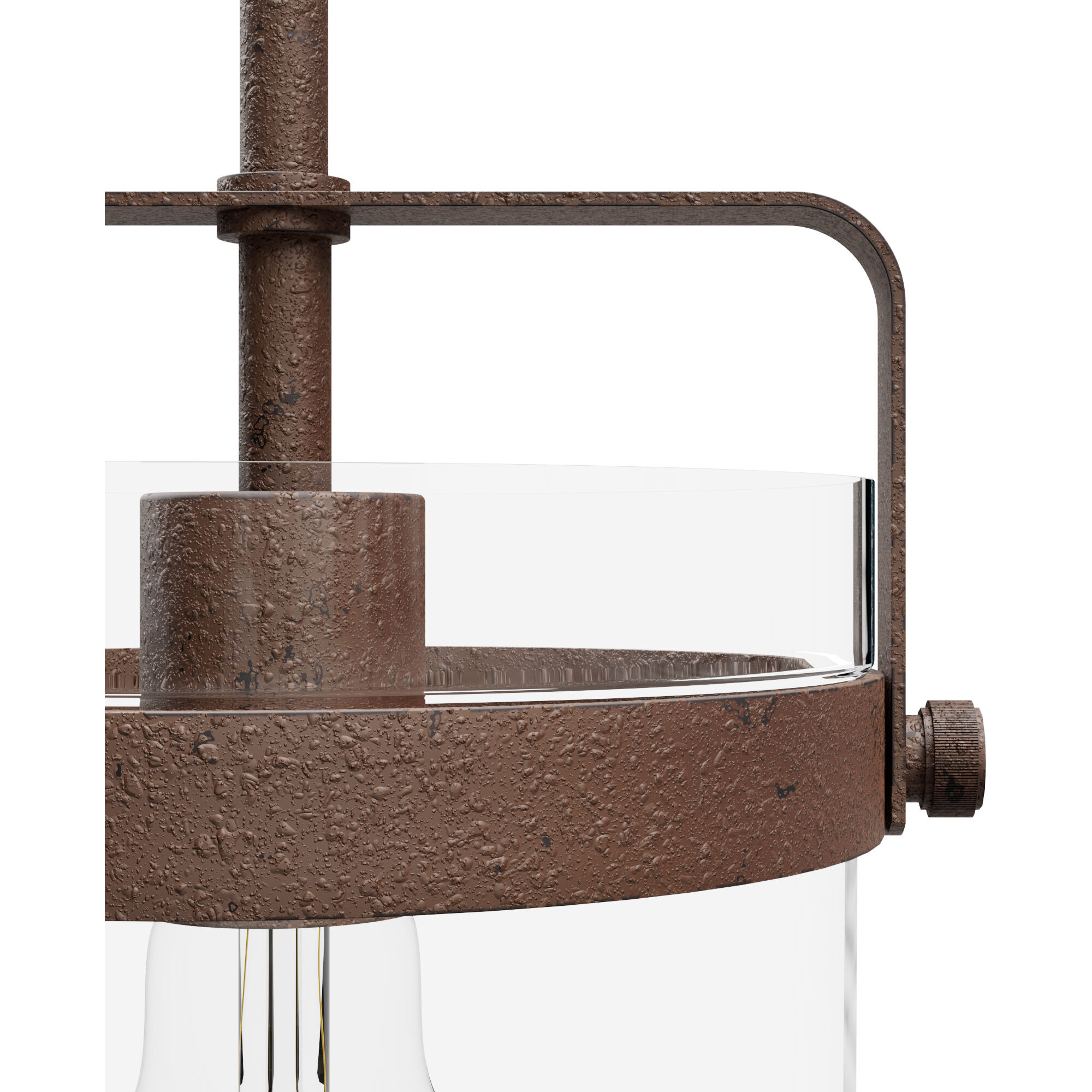 Karloff 1 Light 7.5 inch Textured Rust Pendant Ceiling Light