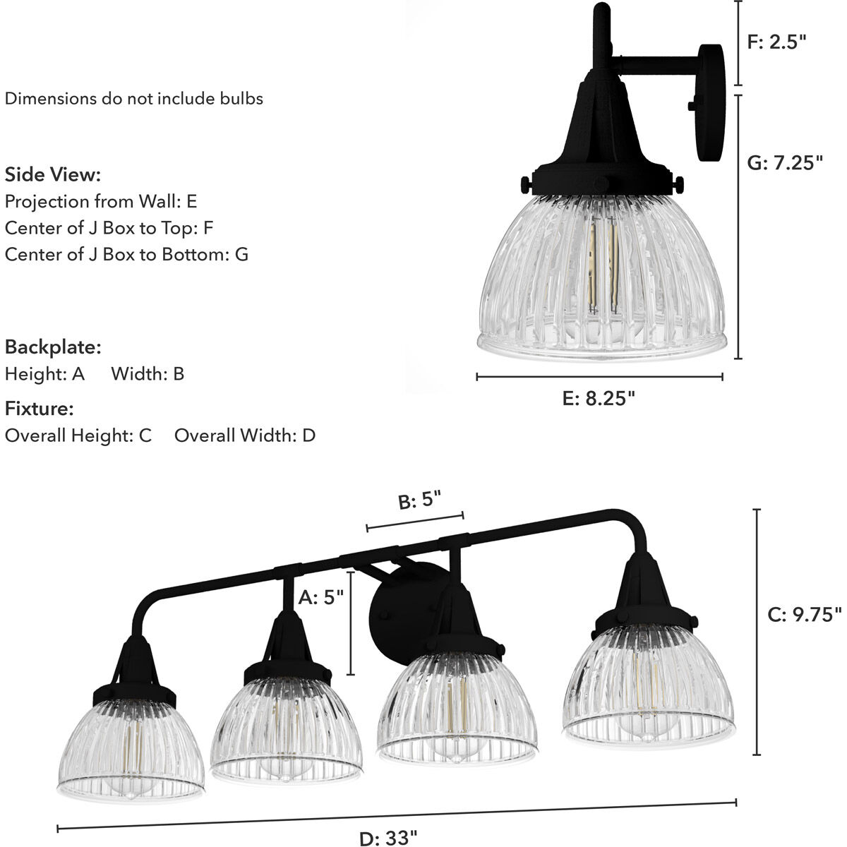 Cypress Grove 4 Light 33 inch Natural Iron Vanity Light Wall Light