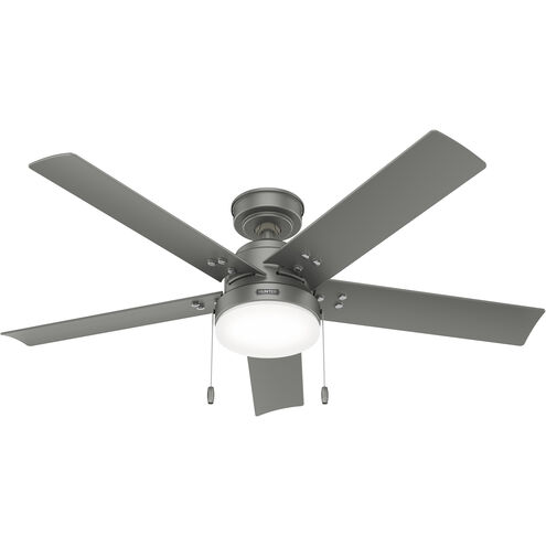 Sea Point 52 inch Matte Silver Outdoor Ceiling Fan