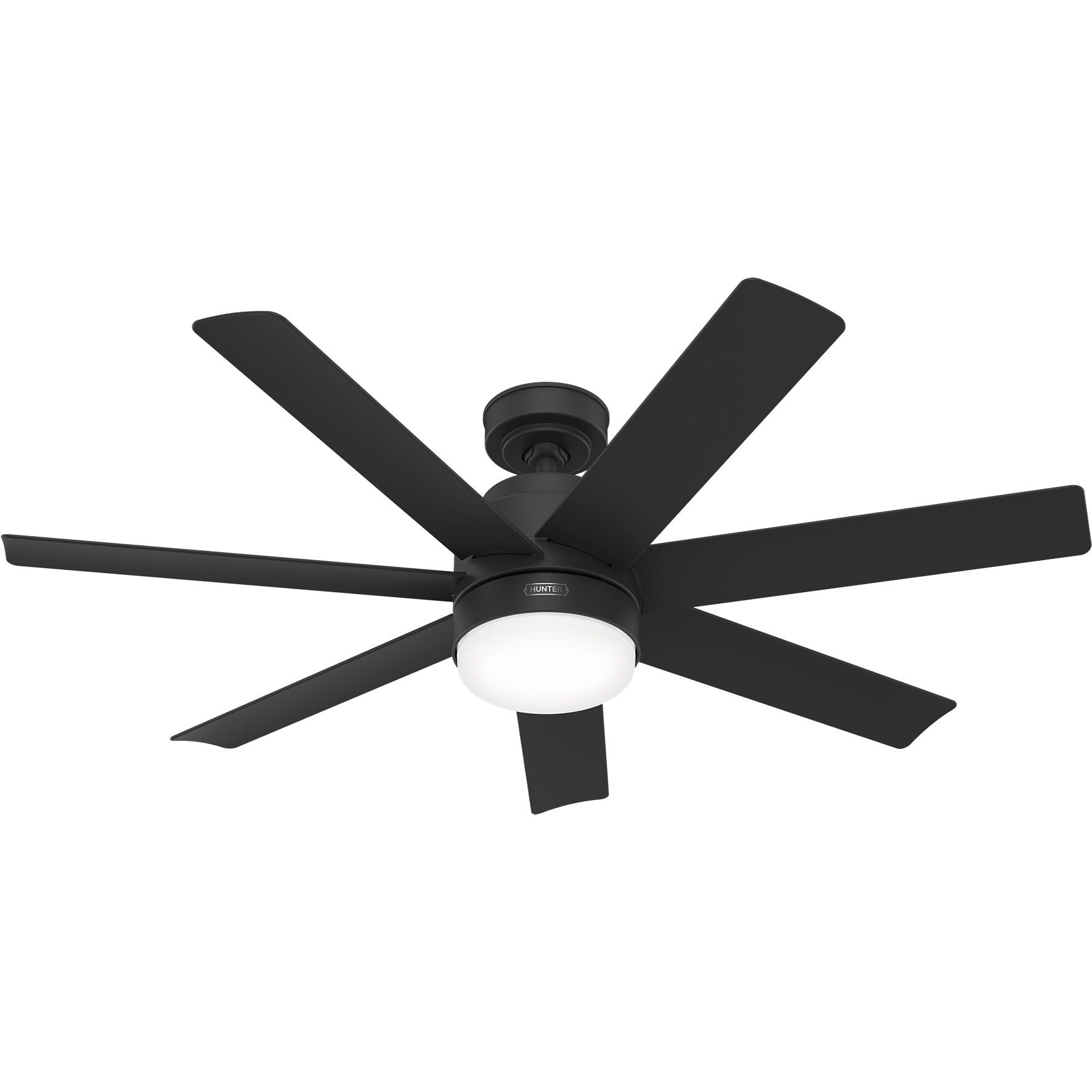 Brazos 52 inch Matte Black Outdoor Ceiling Fan