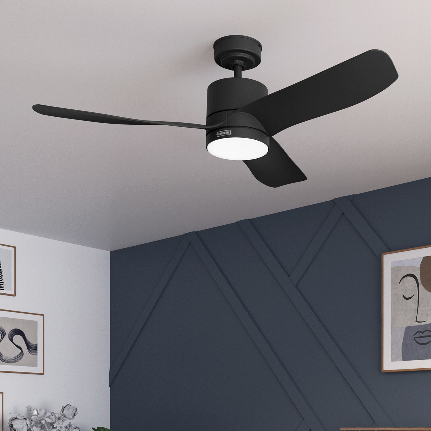 Bolsa 52 inch Matte Black Ceiling Fan