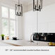 Kerrison 4 Light 15 inch Natural Black Iron Pendant Ceiling Light