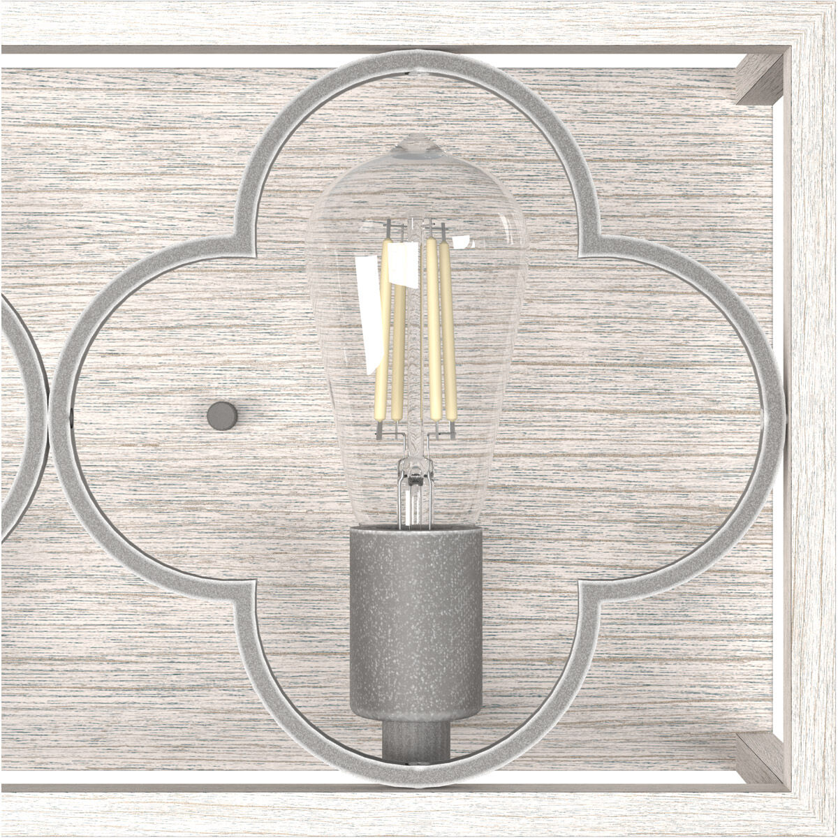 Gablecrest 3 Light 25 inch Distressed White and Painted Concrete Vanity Light Wall Light