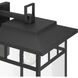 Yancy House 1 Light 17 inch Matte Black Outdoor Wall Light, Large