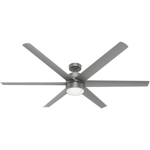 Solaria 72 inch Matte Silver Outdoor Ceiling Fan