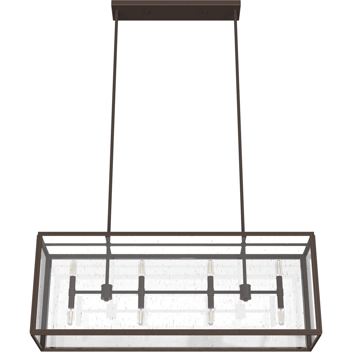 Felippe 8 Light 40 inch Onyx Bengal Linear Chandelier Ceiling Light