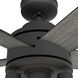 Lochemeade 52 inch Matte Black with Dark Gray Oak/Matte Black Blades Ceiling Fan