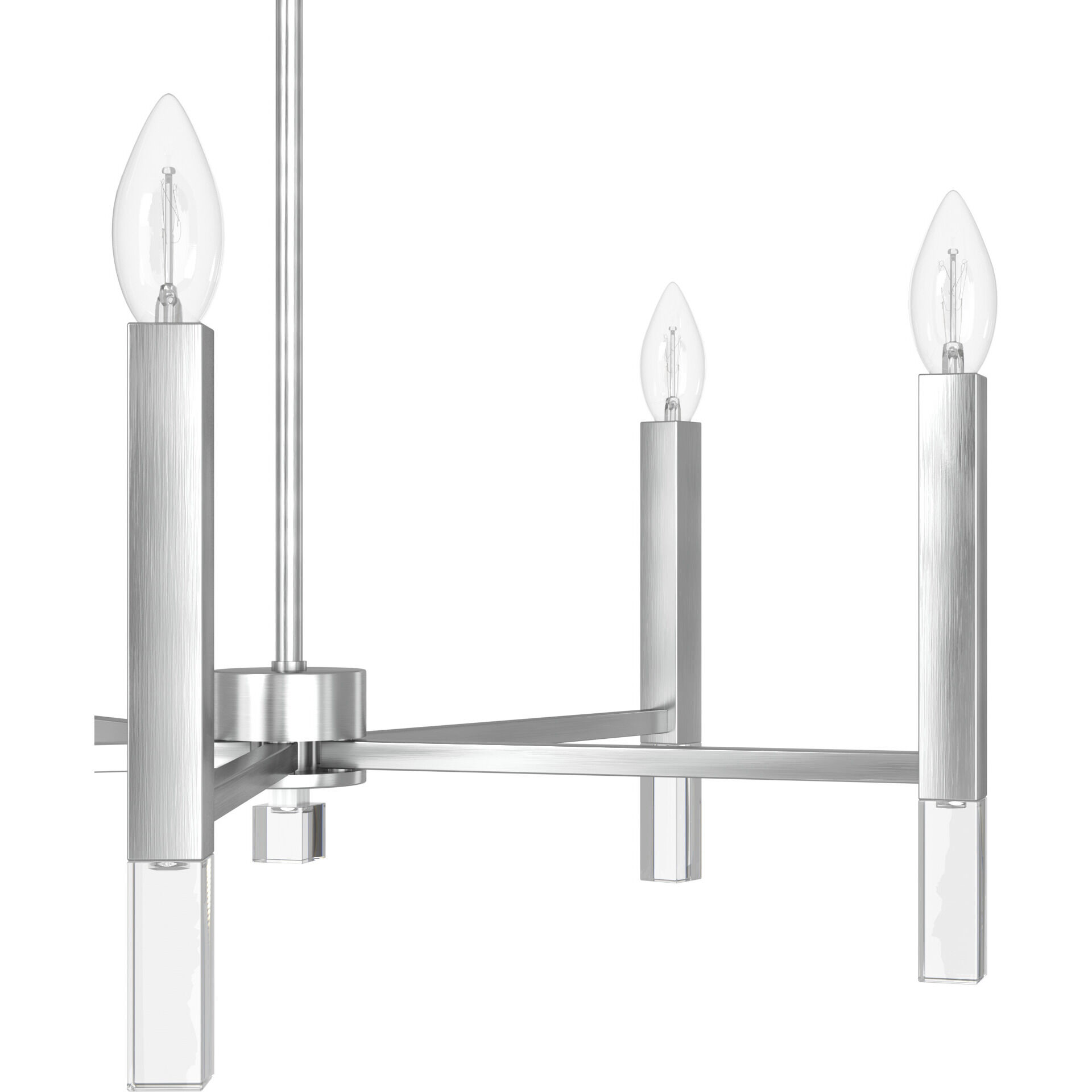 Sunjai 5 Light 25 inch Brushed Nickel Chandelier Ceiling Light