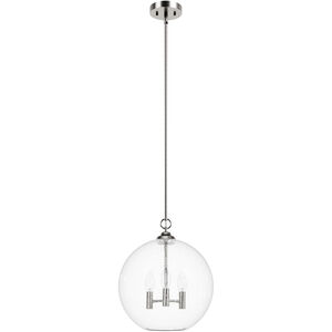 High Oaks 3 Light 13.75 inch Brushed Nickel Pendant Ceiling Light
