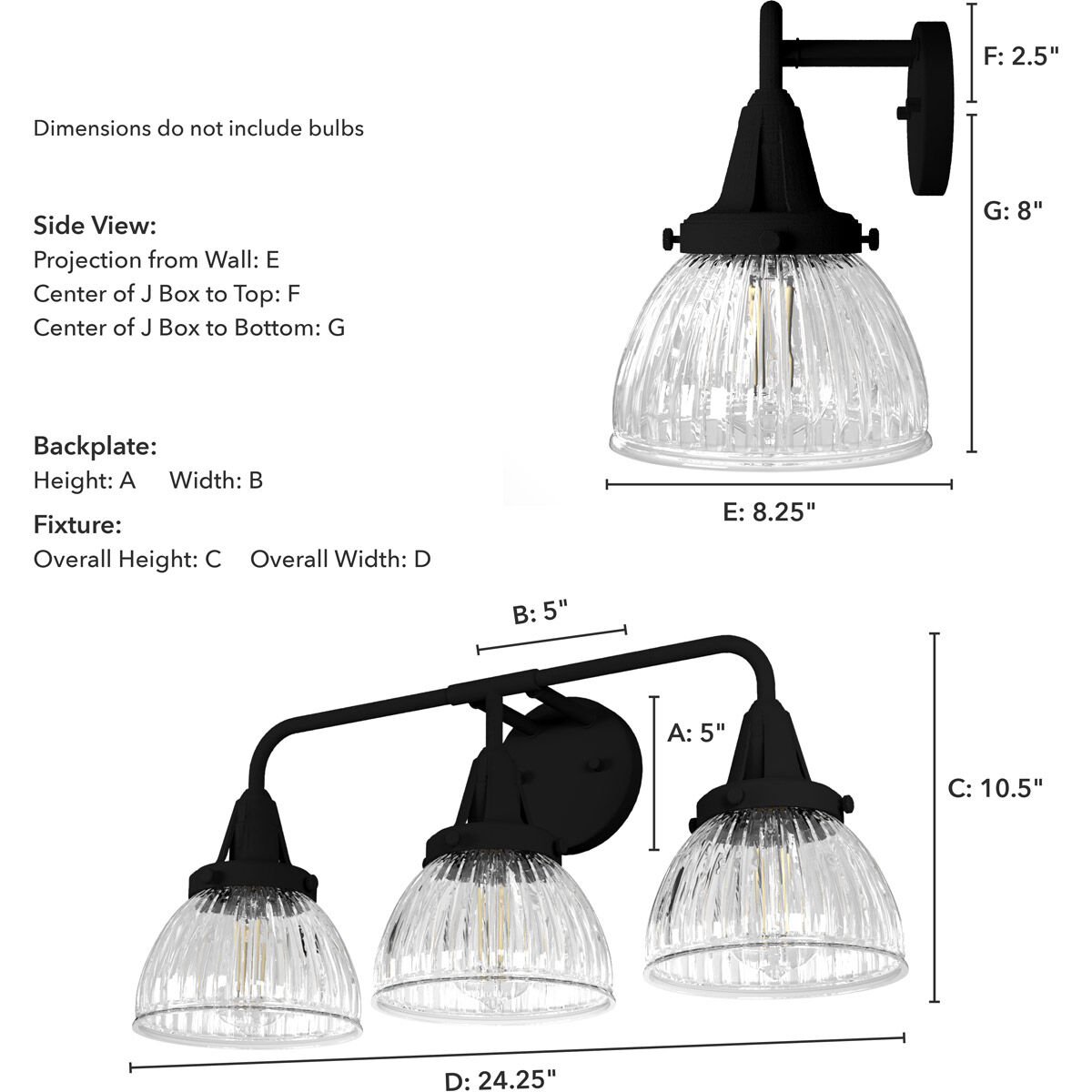 Cypress Grove 3 Light 24 inch Natural Iron Vanity Light Wall Light