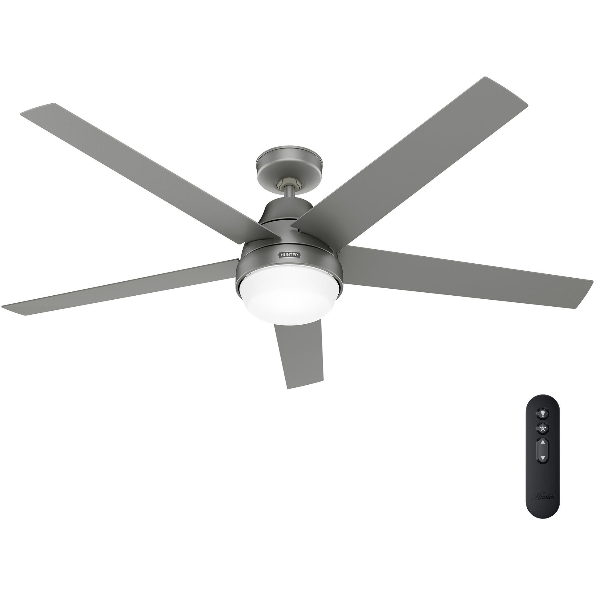 Aerodyne 60 inch Matte Silver Ceiling Fan