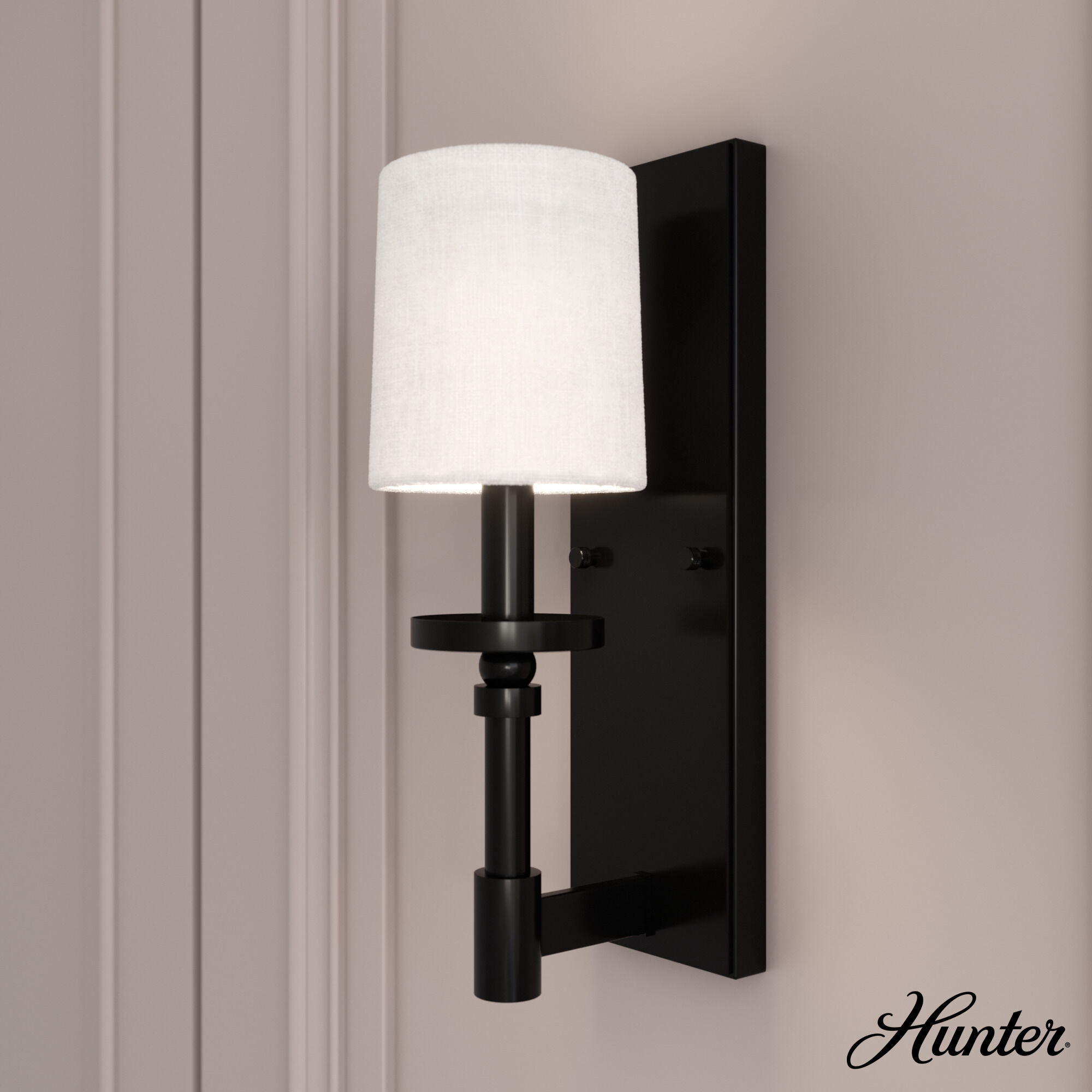 Briargrove 1 Light Matte Black Wall Sconce Wall Light