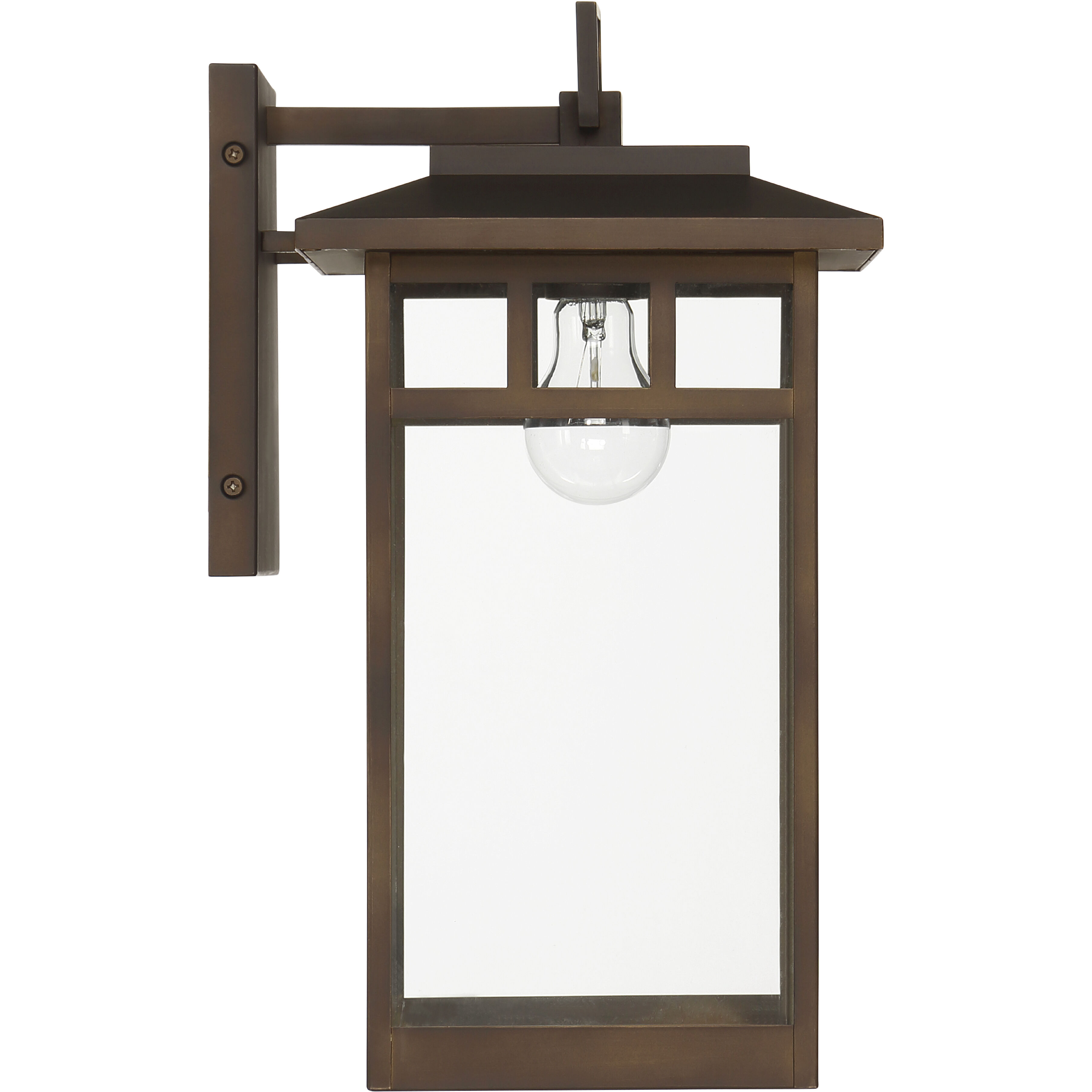 Yancy House 1 Light 17 inch Matte Bronze Outdoor Wall Light, Large