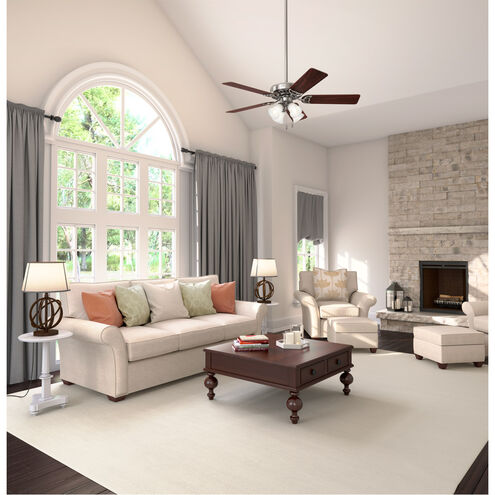Studio Series 52 inch Brushed Nickel with Cherry/Maple Blades Ceiling Fan