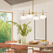 Getty 4 Light 34 inch Luxe Gold Chandelier Ceiling Light, Large
