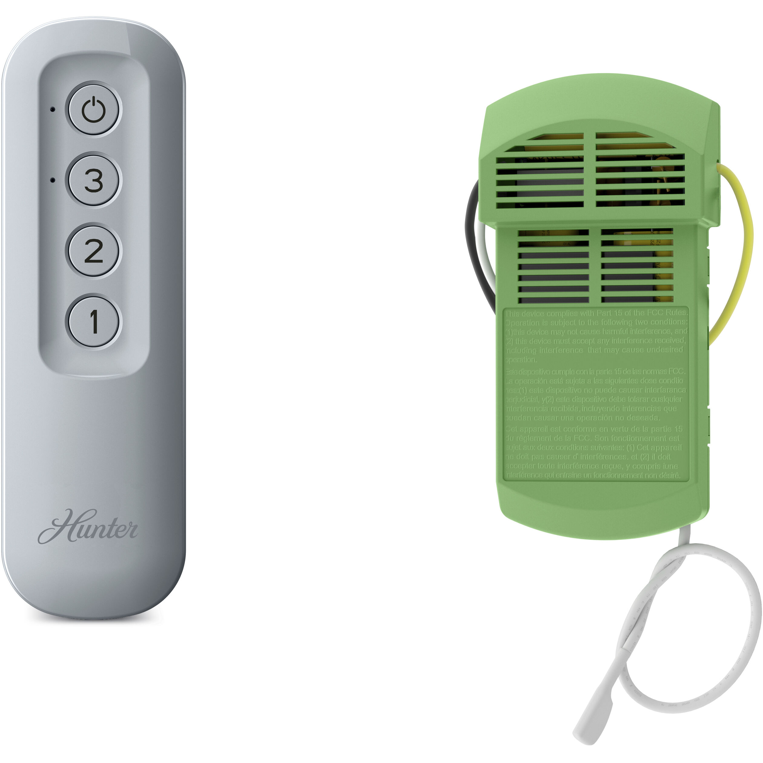 Samantha Dove Grey No Light Handheld Remote with Receiver