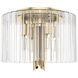 Gatz 4 Light 9.75 inch Alturas Gold Flush Mount Ceiling Light