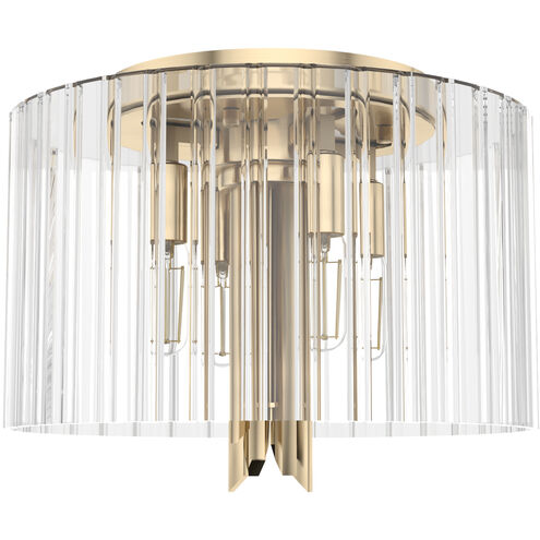 Gatz 4 Light 9.75 inch Alturas Gold Flush Mount Ceiling Light