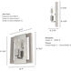 Woodburn 1 Light 9 inch Brushed Nickel Wall Sconce Wall Light