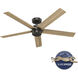 Burton 52 inch Noble Bronze with Golden Maple Blades Outdoor Ceiling Fan